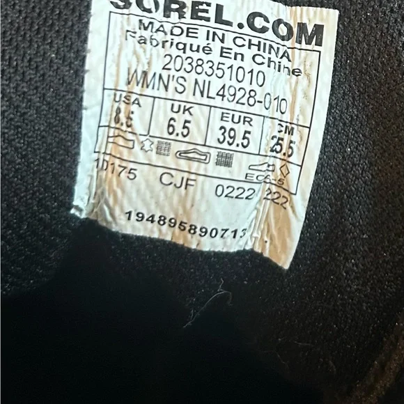 Sorel Black Women's High-Top Sneakers / New - Picture 3 of 5